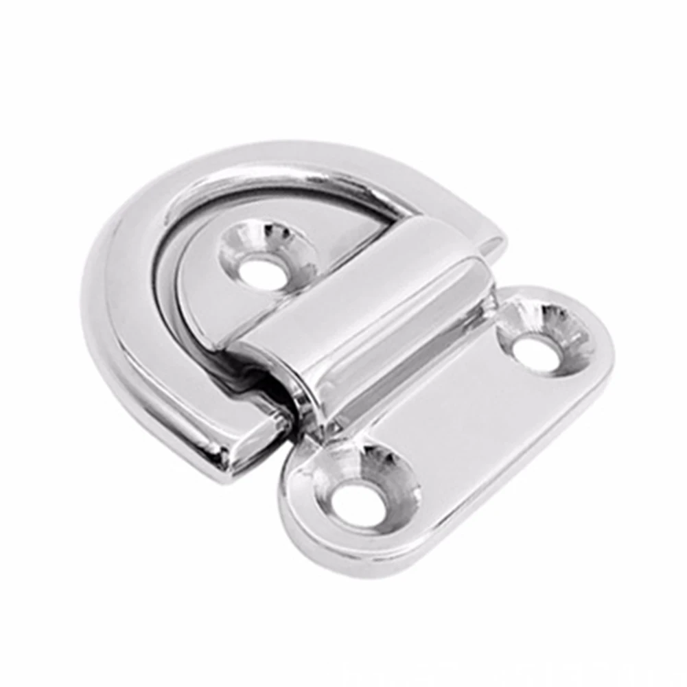 Anchor Point Lashing Ring 1 Pcs 316 Stainless Steel D Ring Folding Pad Eye Marine Trailer Truck Accessories Replacement