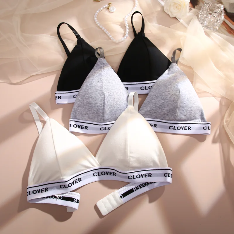 Weibliche Frauen Sexy Bhs Push-Up 3/4 Tasse Brasserie Brief Druck Unterwäsche Abnehmbare Gepolsterte Tops Atmungsaktive Dessous Dessous