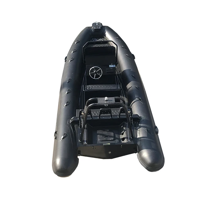 المحيط دائم الألومنيوم بدن 18ft RIB560 Hypalon PVC قوارب التجديف القابلة للنفخ #2