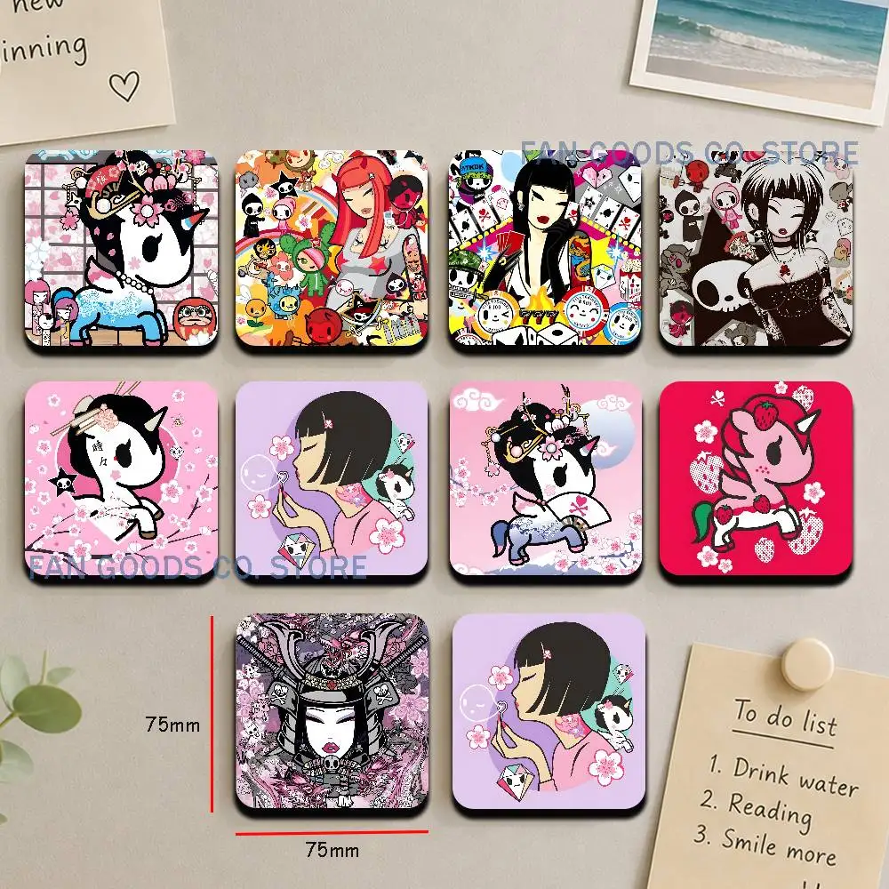 

Kawaii T-Tokidoki Refrigerator Magnets Cute Cartoon Magnetic Personality Decorations Creative Gifts