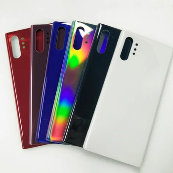 サムスンギャラクシー Note10 プラスバックカバーバッテリードア背面ガラスハウジングシェル交換ケースギャラクシー Note 10 プラス