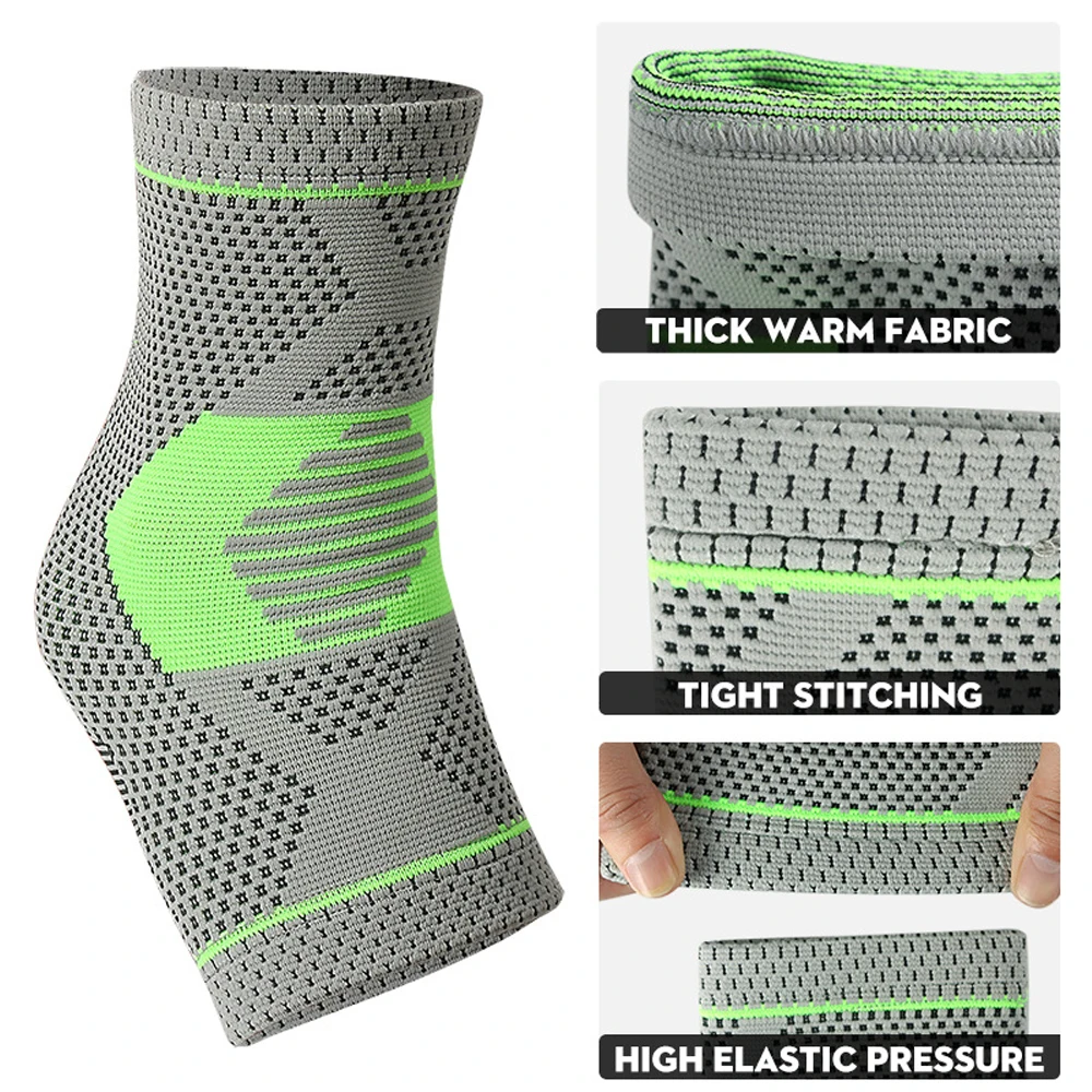 1 Stuks Enkelbrace Compressiehuls Voor Blessureherstel, Gewrichtspijn, Achillespeesondersteuning, Plantaire Fasciitis Voetsokken