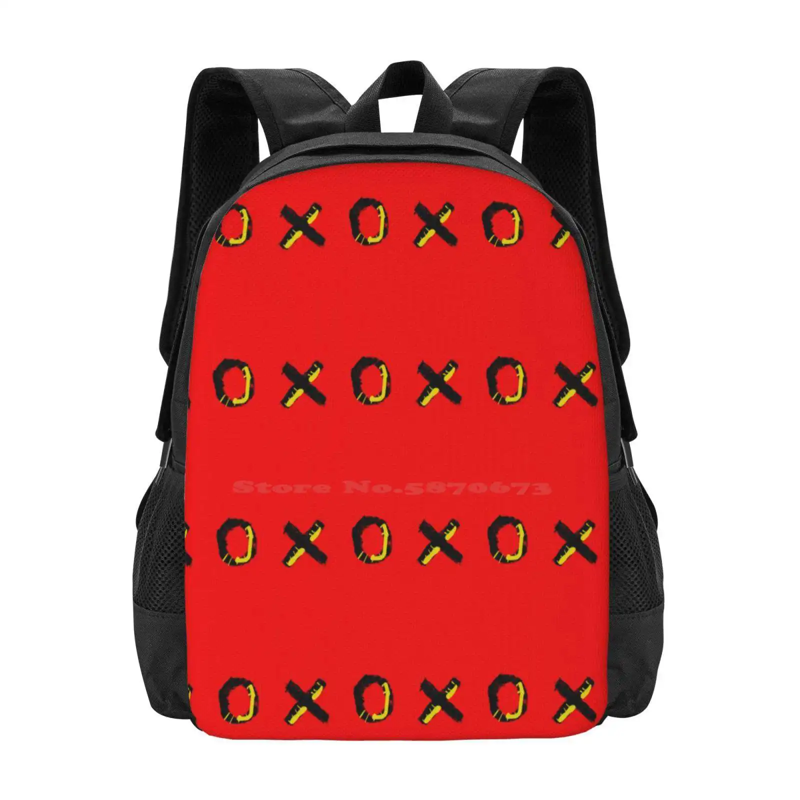 Xo Pattern Hot Sale Schoolbag Backpack Fashion Bags Geometric Patterns Abstract Art Modern Geometry Geometric Shapes Abstract