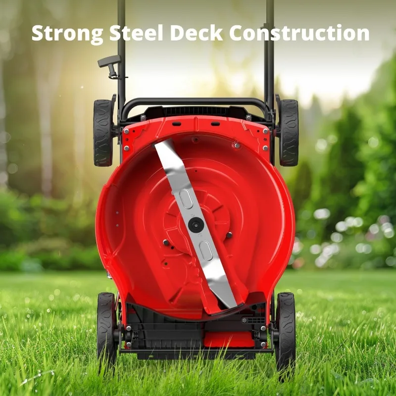 جزازة العشب بالغاز مقاس 21 بوصة مع محرك B&S، 3 في 1 (حقيبة/متعددة/تفريغ خلفي)، ذاتية الدفع، 6 ارتفاعات قطع، متينة #3