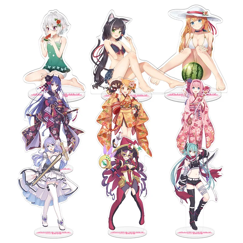 Game Princess Connect! Re Dive Acrylic Stand Figure Kokkoro/Pecorine/Karyl/Yuuki Stand Plate Cosplay Prop Decor Keychain Gifts