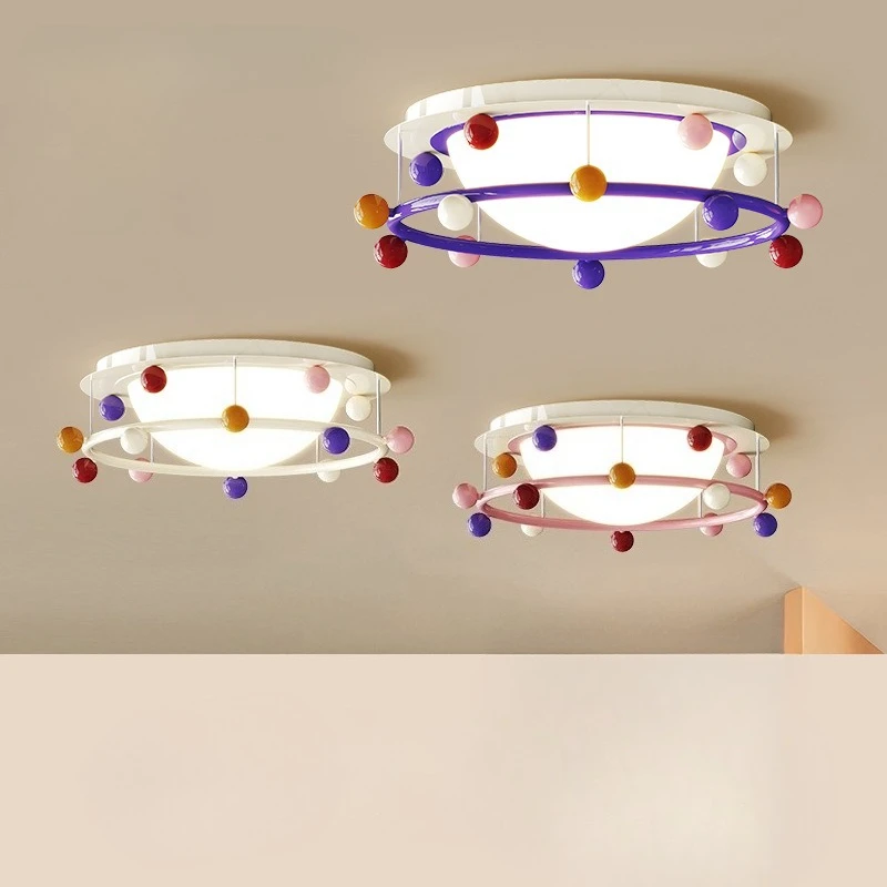 Memphis Iron Ceiling Lights Children's Bedroom Creative Fashionable and Simple Study Cafe Kitchen Ceiling Lamps Art Decoration