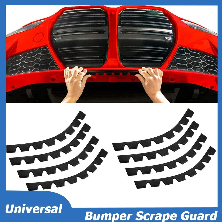 8PCS/SET Universal For BMW G22 G23 G24 G26 425i 430i Front Bumper Scrape Guard Skid Plate Anti Collision Lowered Car Accessories