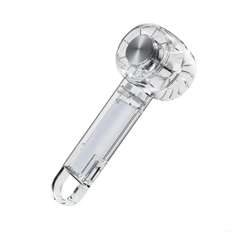 K1AD USB قابلة للشحن مروحة يدوية تصميم شفاف 1200 مللي أمبير بطارية عالية السرعات قابل للتعديل توربوس الرياح للسفر و