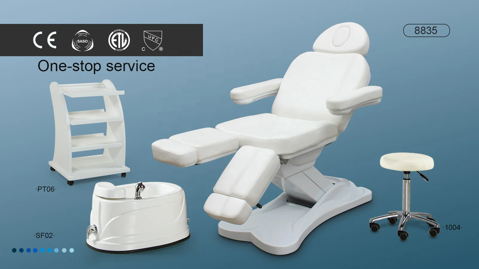 2 Electric Motors White Beauty Treatment Massage Table Lift Facial Podiatry Tattoo Chair