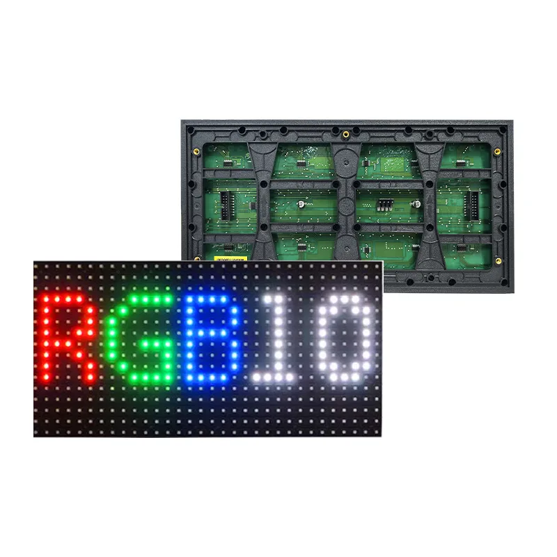 P10 Outdoor Unit Board Led Full Color Red Advertising Screen Outdoor Surface Sticker Red Yellow White Green Display Module