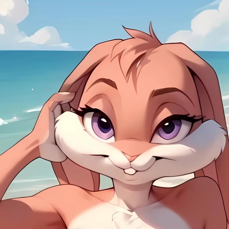 

Dakimakura Anime Pillow cover Furry Lola Bunny Double-sided Print Of Life-size Body Pillowcase Gifts