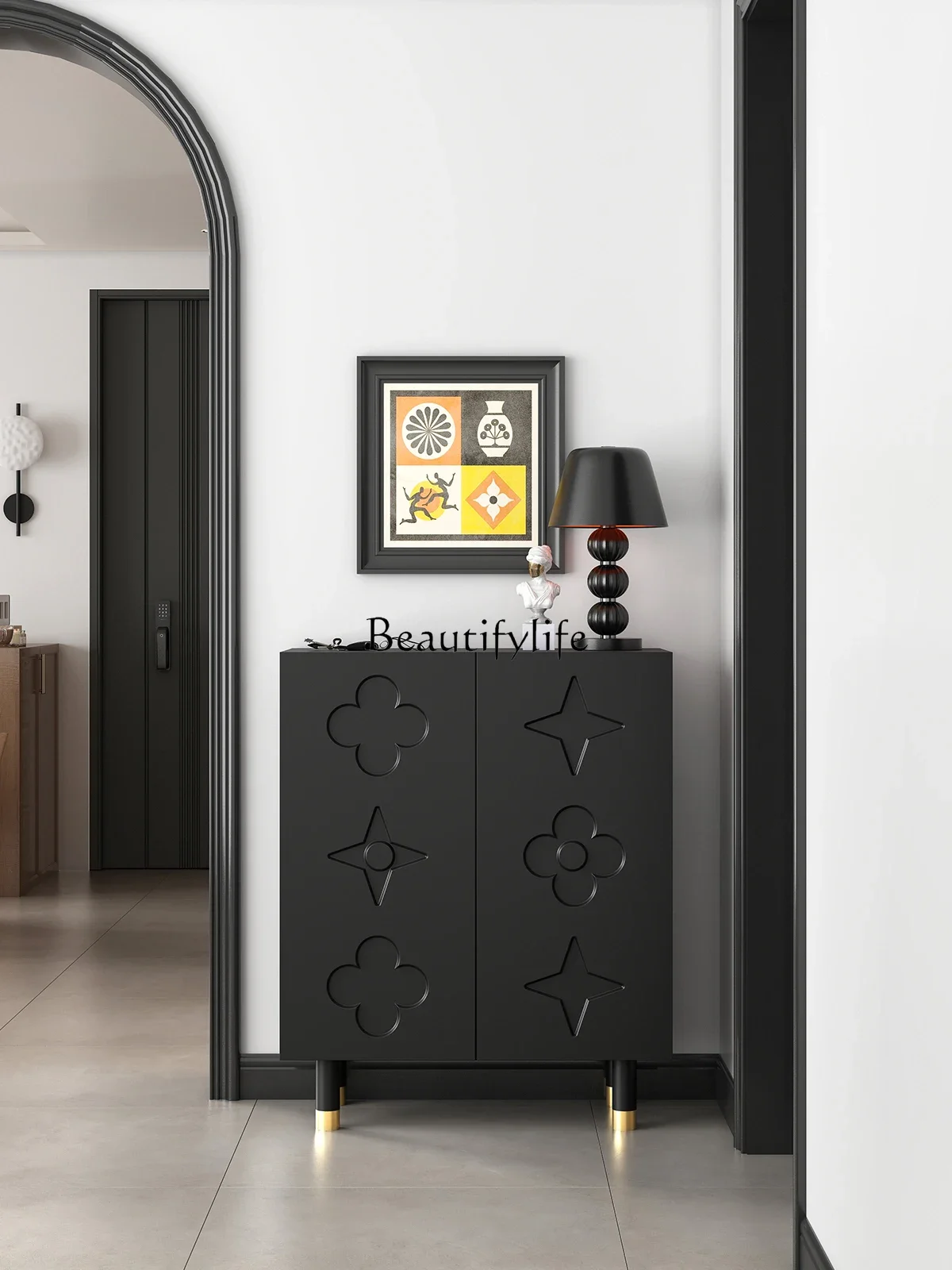 

New Shoe Cabinet Home Doorway Modern Minimalist Home Entrance Cabinet