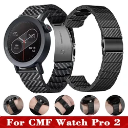 22mm Carbon Fiber Strap For CMF Watch Pro 2 Band Lightweigt Wristband For CMF by Nothing Watch Pro 2 Replacement Bracelet Correa