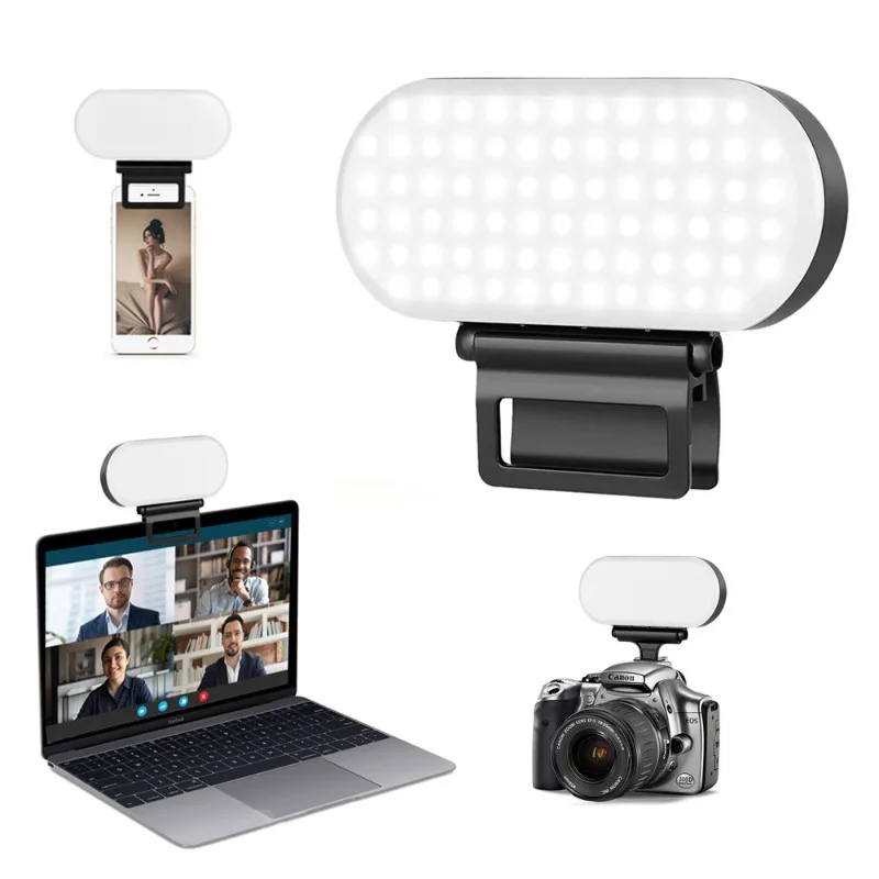 LED mobile phone filling light rechargeable camera portable selfie light SLR shooting mini pocket light ringlight