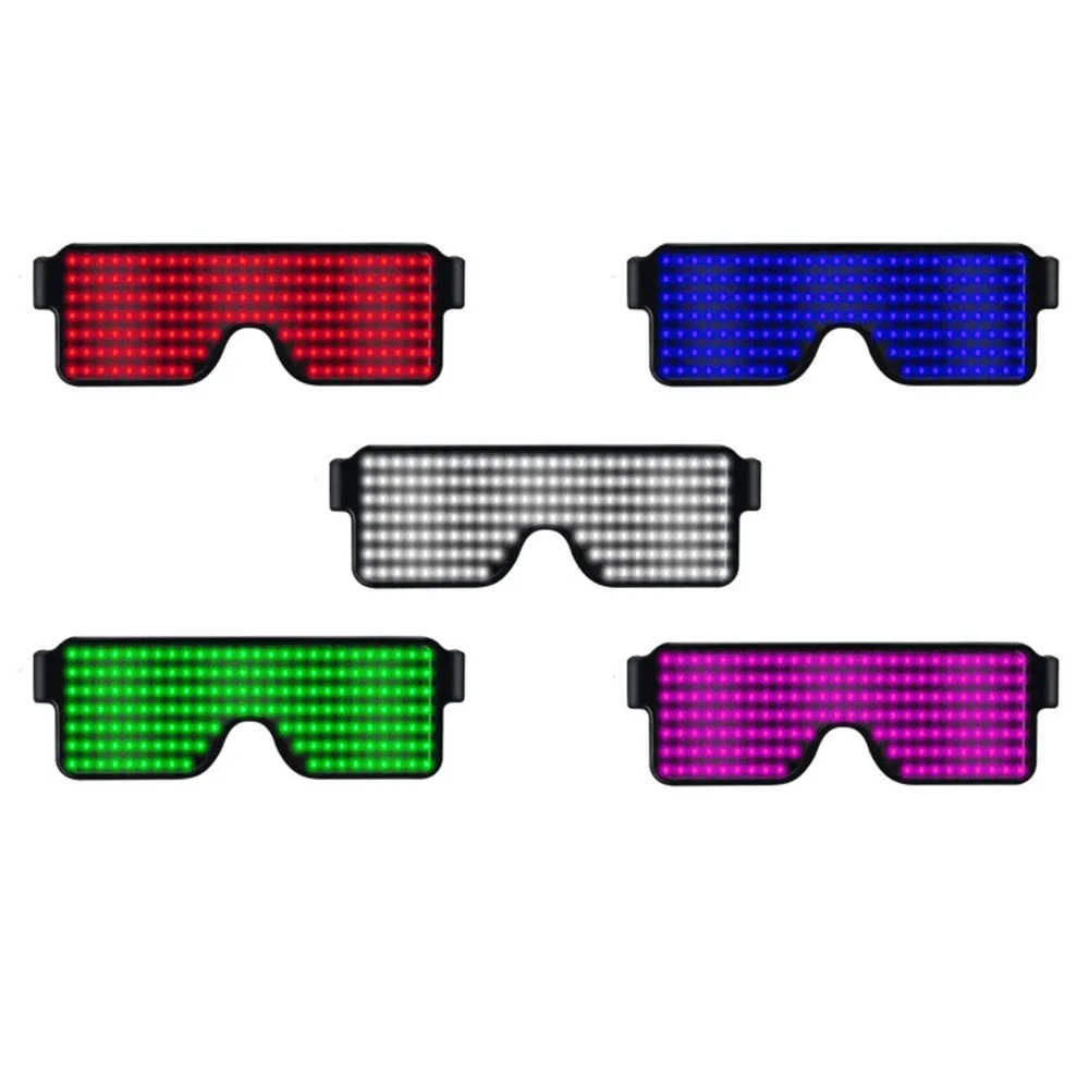 

Flashing LED Party Glasses Eyes Shield Luminous Glowing Glasses Christmas Activities Wedding Birthday Party
