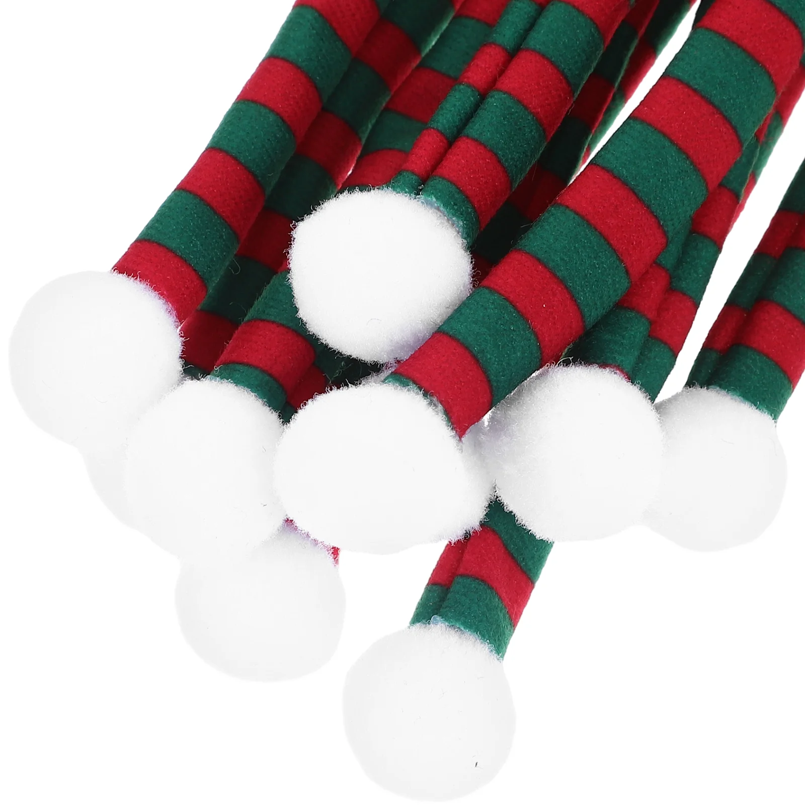 Aksesori syal dekorasi botol flanel, 10 buah Aksesori syal dekoratif Natal