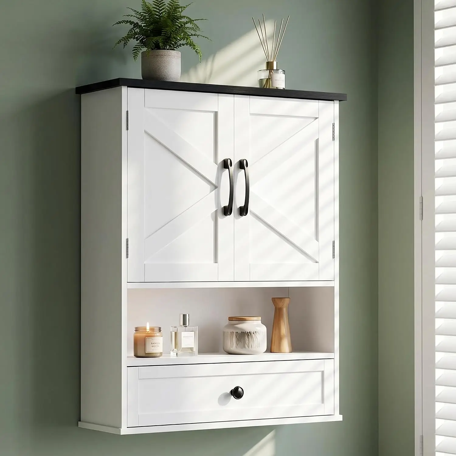 Farmhouse Wall Cabinet 24
