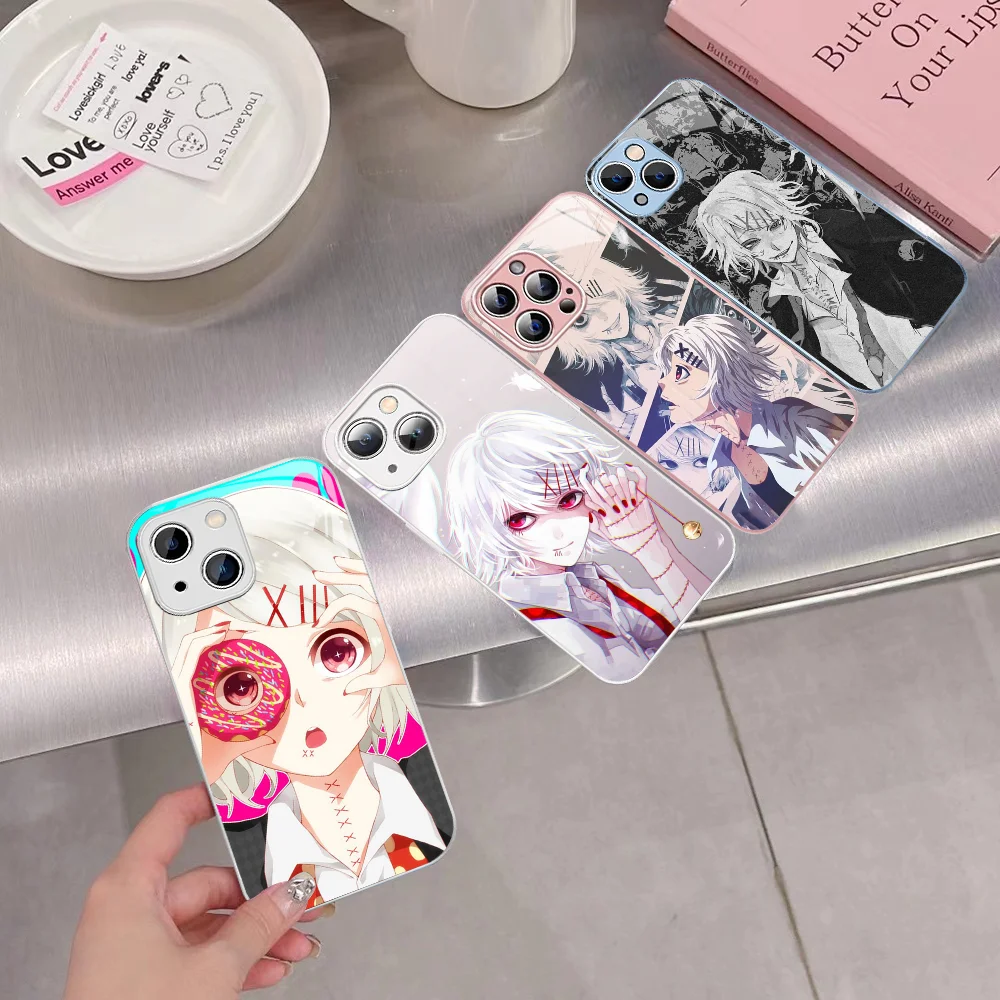 

Juzo Suzuya Tokyo Ghouls Phone Case Tempered Glass For Iphone 14 13 12 11 Pro Mini XS MAX 14Plus X XS XR Cover