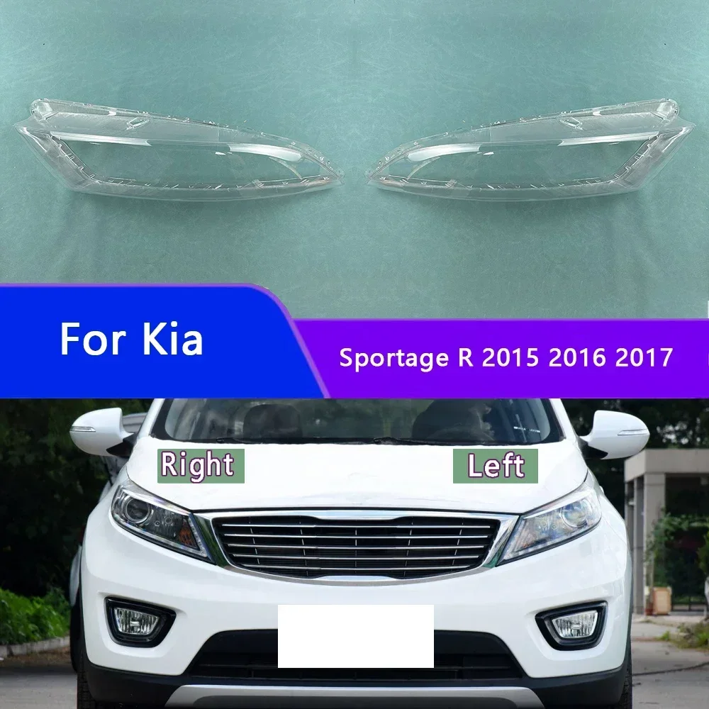 

Transparent Headlight Cover For Kia Sportage R 2015 2016 2017 Lampshade Lamp Lens Shell Headlamp Housing Plexiglass