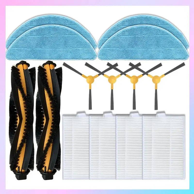 ABRG-For Liectroux C30B XR500 E30، لـ Proscenic 800T 820T 830T 820S أجزاء مكنسة الروبوت فلتر Hepa الجانب الرئيسي فرشاة ممسحة القماش