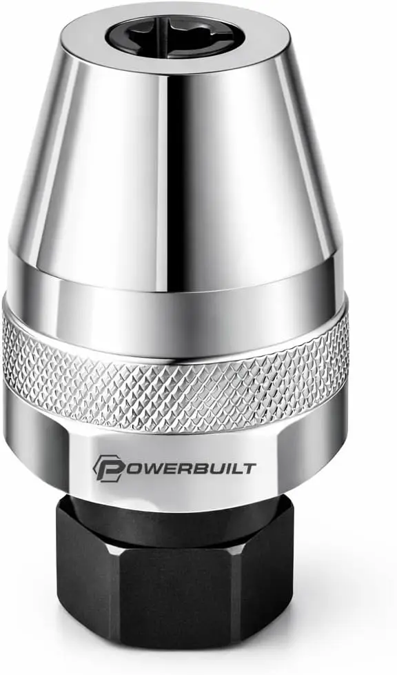 

Stud Extractor, Removes Damaged Bolts and Studs 1/4"-1/2" or 6-12mm, Compact for Tight Spaces, 3/8" Drive