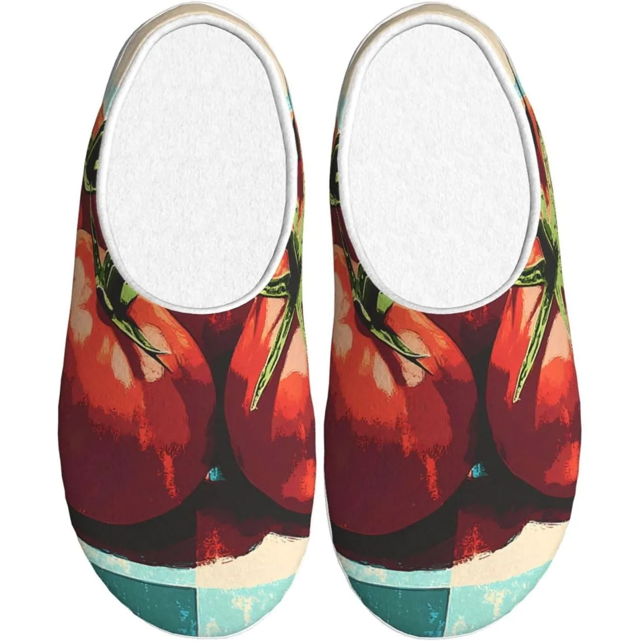 

Vintage Delicious Tomatoes Women’s Cozy Slippers Soft Cotton Indoor & Outdoor House Slippers With Anti-Slip Sole
