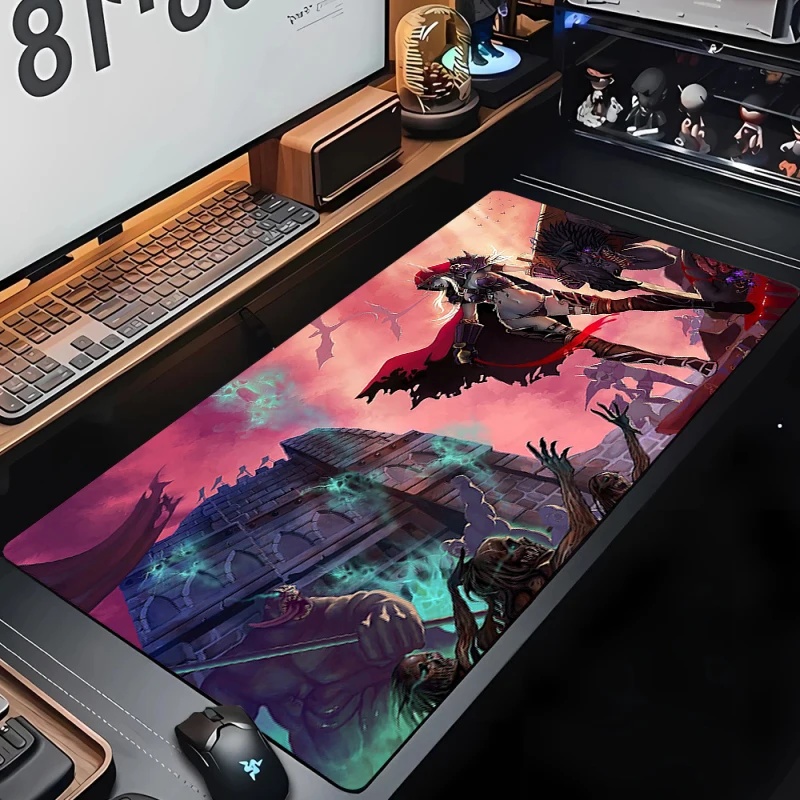 Computer Accessories W-world of Warcraft Gaming Mouse Pad Xxl Game Mats Desk Mat Anime Office Laptop Mousepad Pc HD Customized