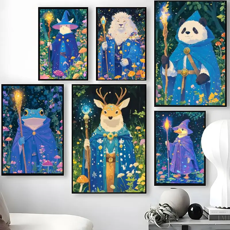 Magic Cloak Animal Poster HD Art Mural Wallart Waterproof Vintage Print Decor For Home Decoration DIY Durable