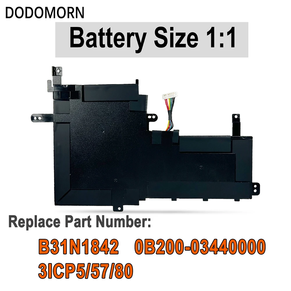 DODOMORN 100% New B31N1842 Battery For ASUS VivoBook F513EA F513EP F513IA K513E K513EA K513EP KM513UA M513IA M513UA S513EA S513F