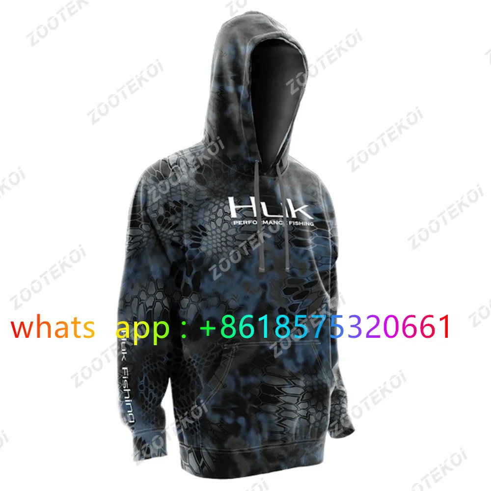 

2023 Winter Fishing Hoodie Long Sleeve Performance Hooded Jacket Camisa De Pesca Outdoor Sports Keep Warm Fishing Clothing Coat