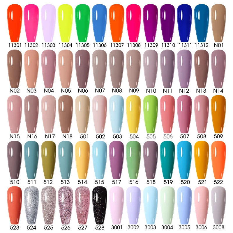 NAILCO 15ml Smalto gel per unghie serie nera 333 colori Blu UV e LED Smalto gel Nude Red Soak Off Semi permanente Smalto gel per unghie UV