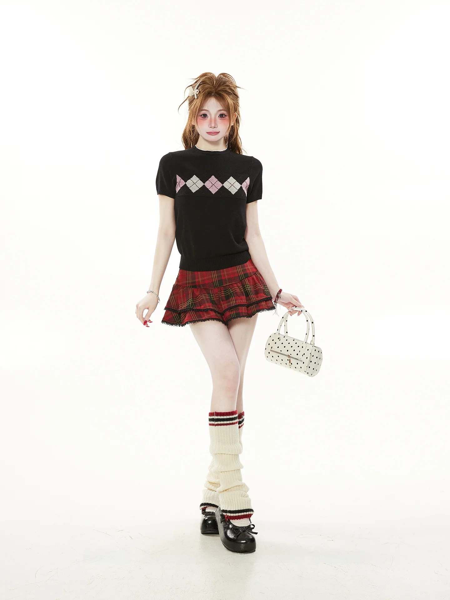 

Slim Fit ort Sve Knitted Wool Blend T-irt Women's Summer Faion Commute Sle Unique oulder Length ort T-irt