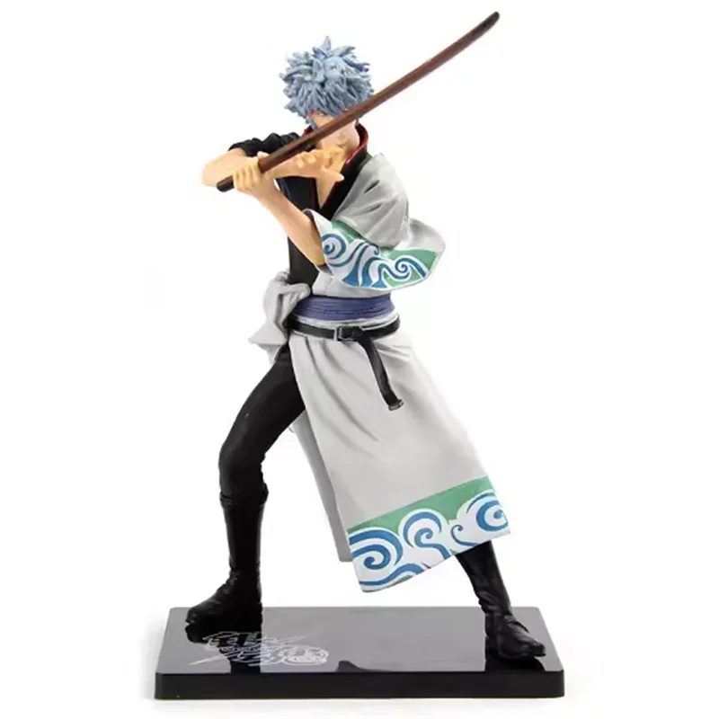 17cm Silver Soul GINTAMA Figure Banpresto DX Vol.1 Sakata Gintoki Action Figure PVC Collectible Model Toy