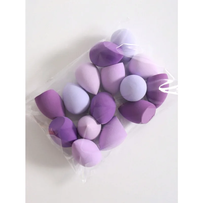 15 stücke zufällig farbig geformte Beauty-Mixer, Make-up-Schwamm für Creme oder Puder Make-up Latex-frei trocken und nass verwenden