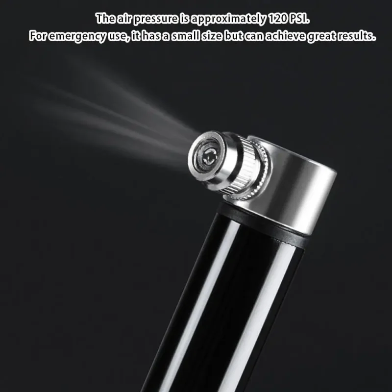 Bicycle Mini Pump Portable Aluminum Alloy Bicycle Hand Air Pump Schrader Presta Valve Mouth Universal Handheld Air Pump