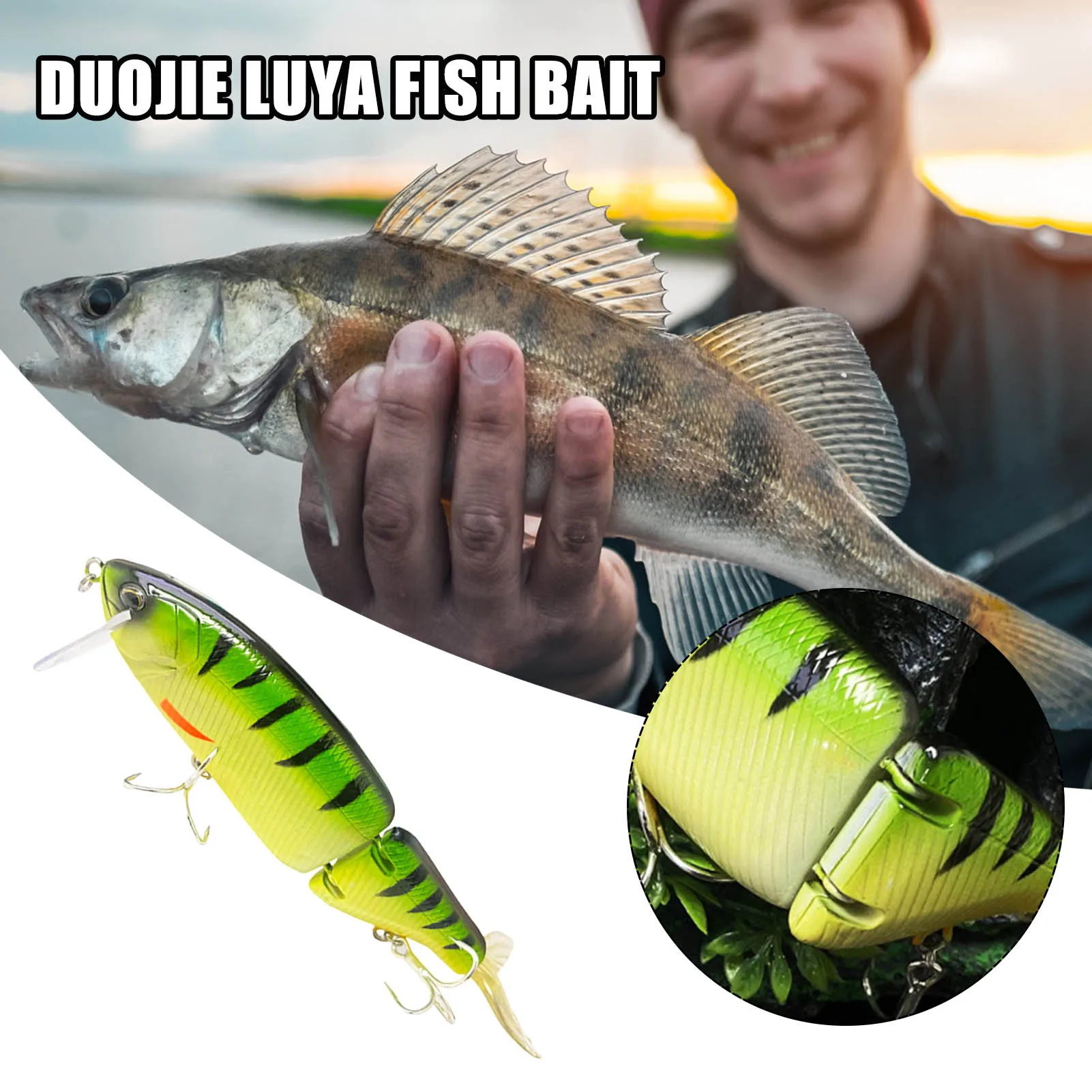 

Swimbait Artificial Fishing Lure Reusable Lure Colorful Fishing Accessories Suitable for Freshwater Fishing