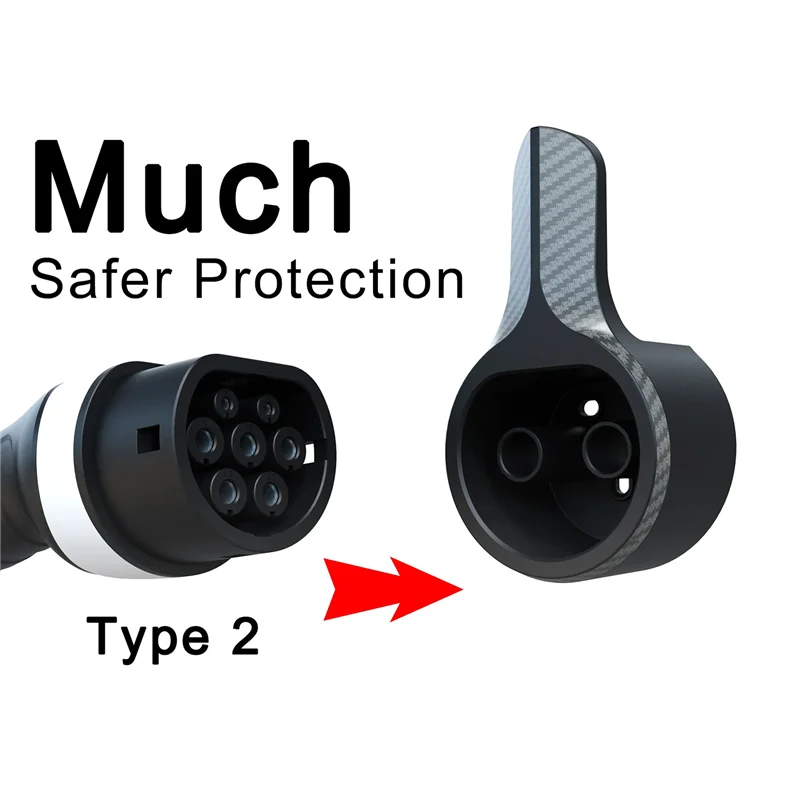 

NEW-EV Charger Holder Holster Dock For Electric Vehicle Type 2 Charging Cable Extra Protection Leading Dock Spare Parts Parts