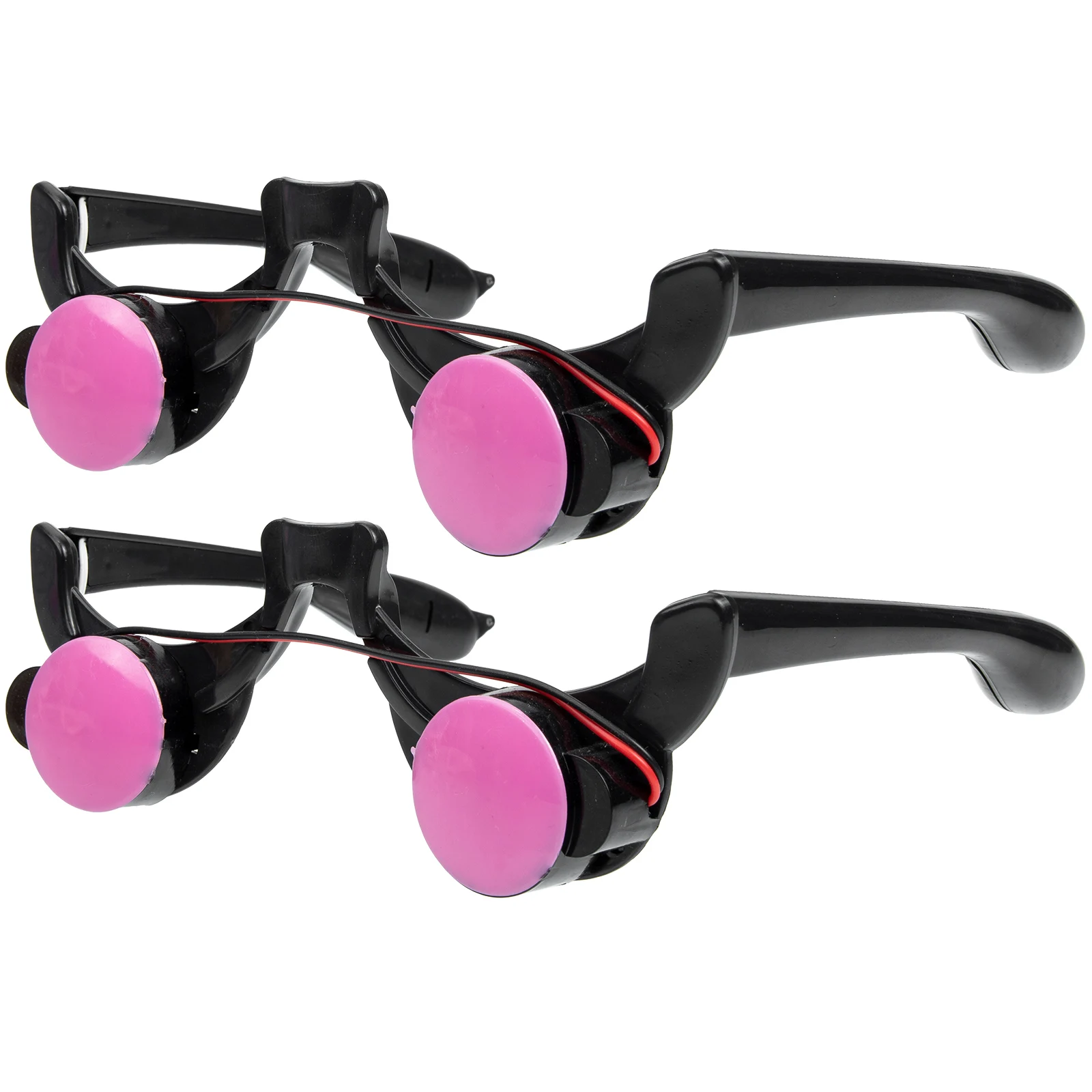 

2 Pcs LED Glasses Props Funny Eyeglasses Halloween Party Accessory Gift Supplies Abs for Novelty Photo