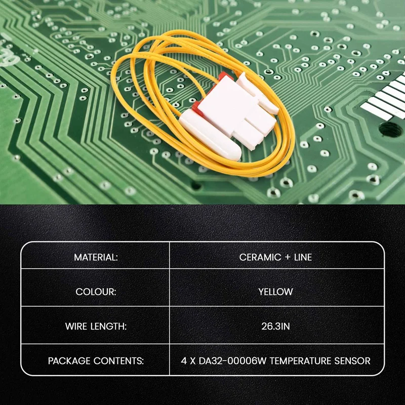 4 pièces DA32-00006W Réfrigérateur Dégivrage Capteur De Température Remplacement ThermoandreFor Samsung AP41336842 DA32-10105R