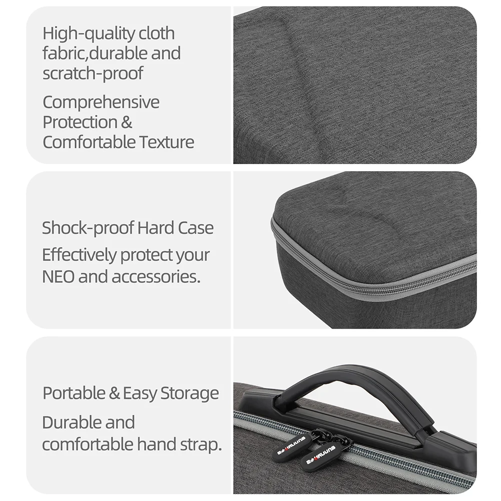 Tragetasche, Aufbewahrungstasche für DJI NEO Drone Goggles N3 Controller, komplettes Set, stoßfeste Hartschale, Reiseschutzabdeckung
