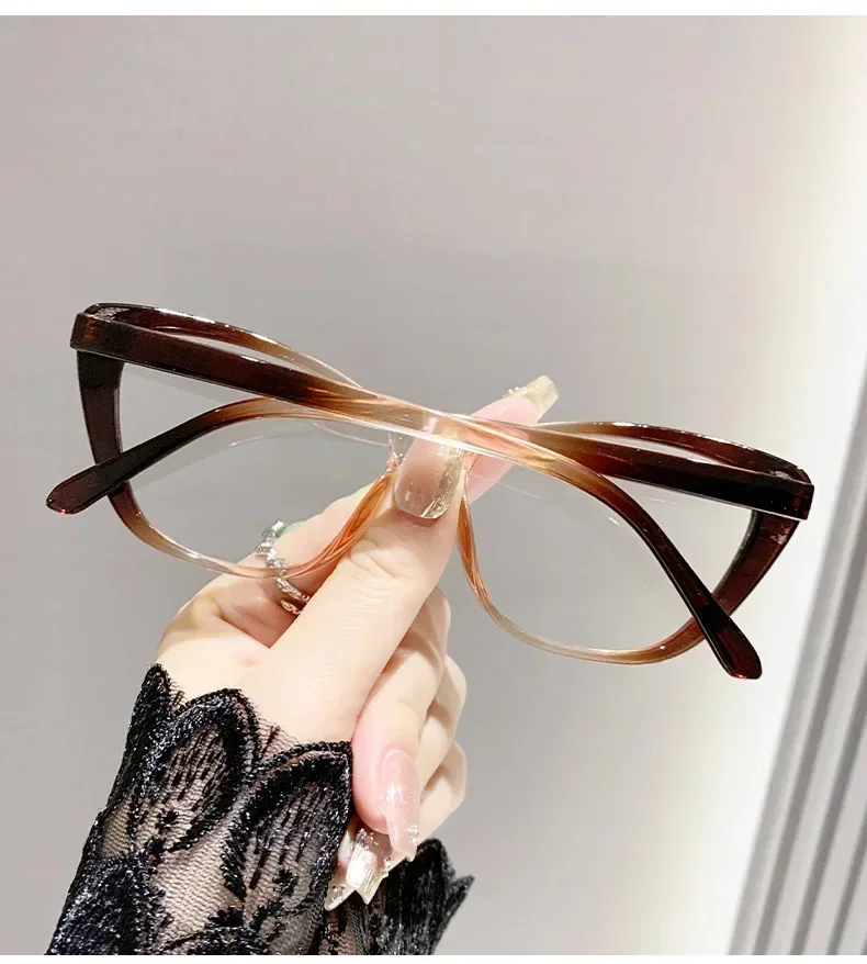 Blau Licht Blockieren Augenschutz Brillen Retro Gradienten Schmetterling Rahmen Lesebrille Cat Eye Klare Linse Presbyopie Brille – Detail 10