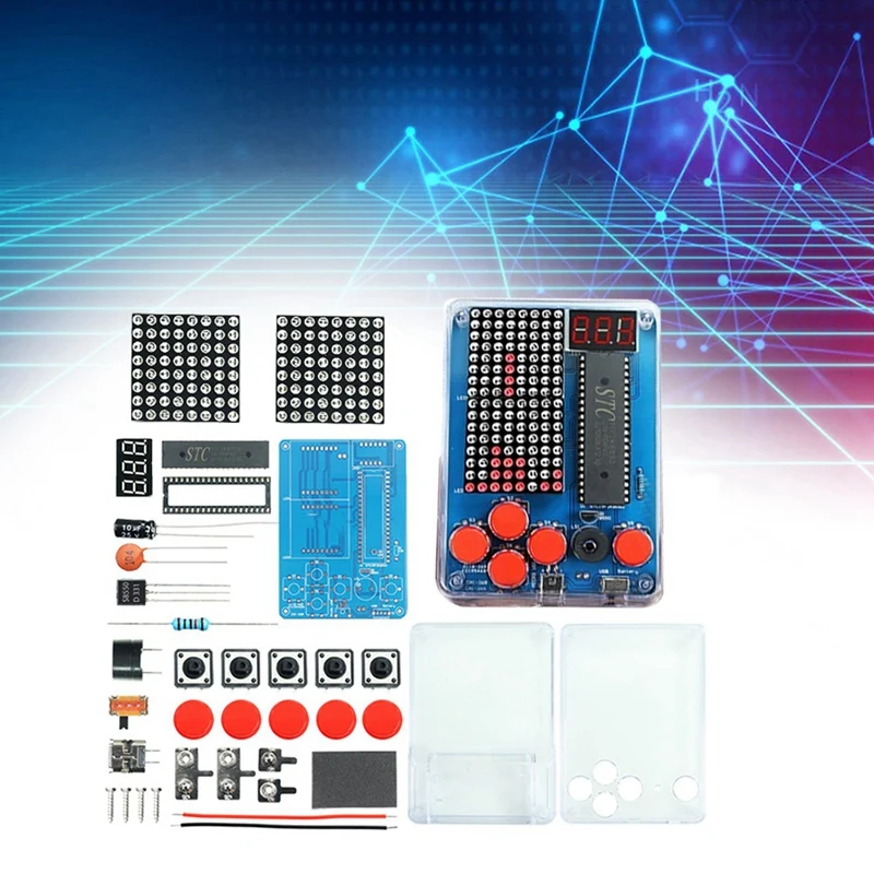 Pixel Game Console Production Kit Retro Classic Game Console DIY Electronic Soldering Welding Tranning Kit