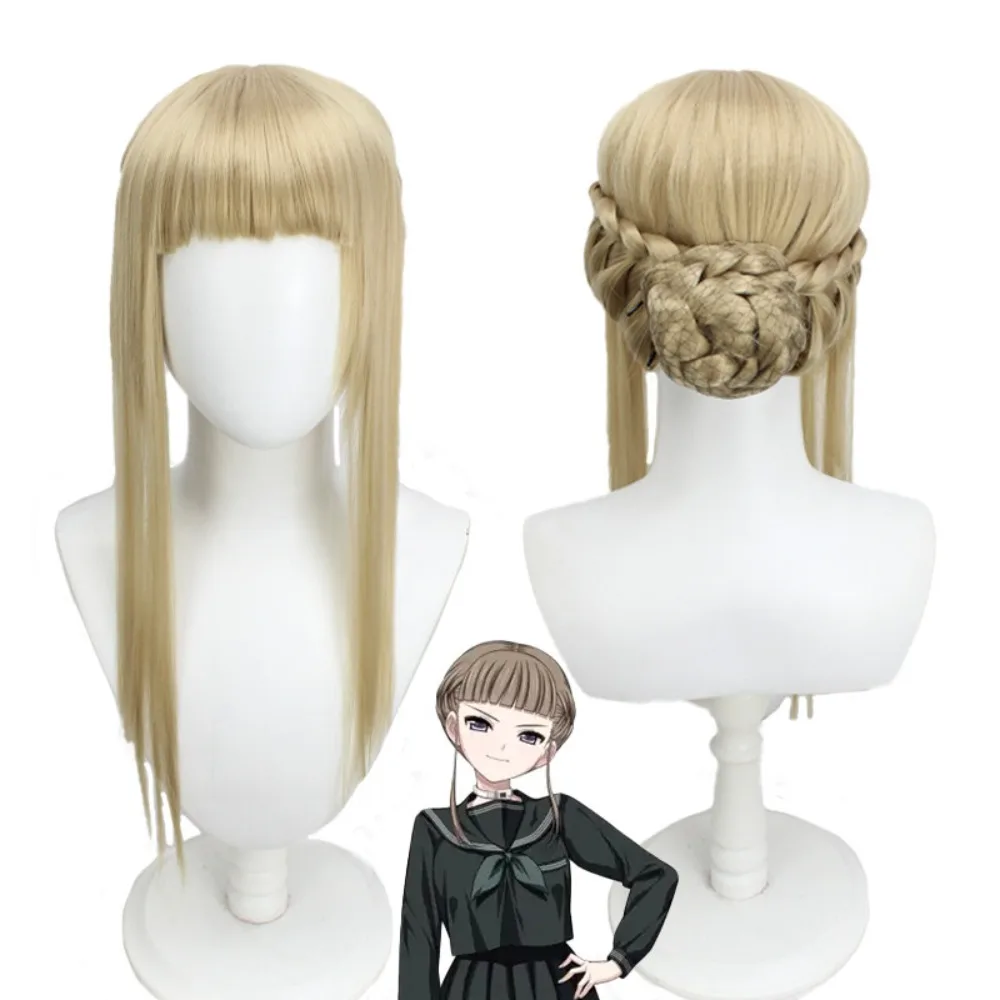 ユーフォリア-ネム-マナカ-コスプレウィッグ-編み込みアップヘア-アニメヘア
