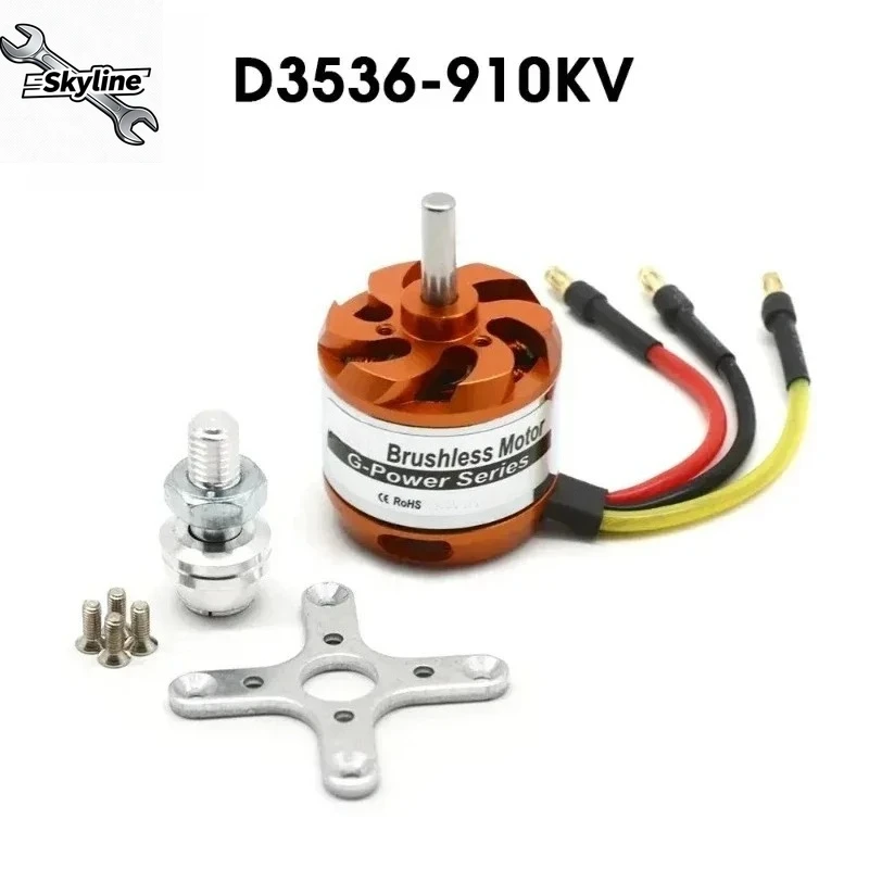 1pcs D3536 910KV 1000KV 1250KV 1450KV Brushless Outrunner Motor For Mini Multicopters RC Plane Helicopter