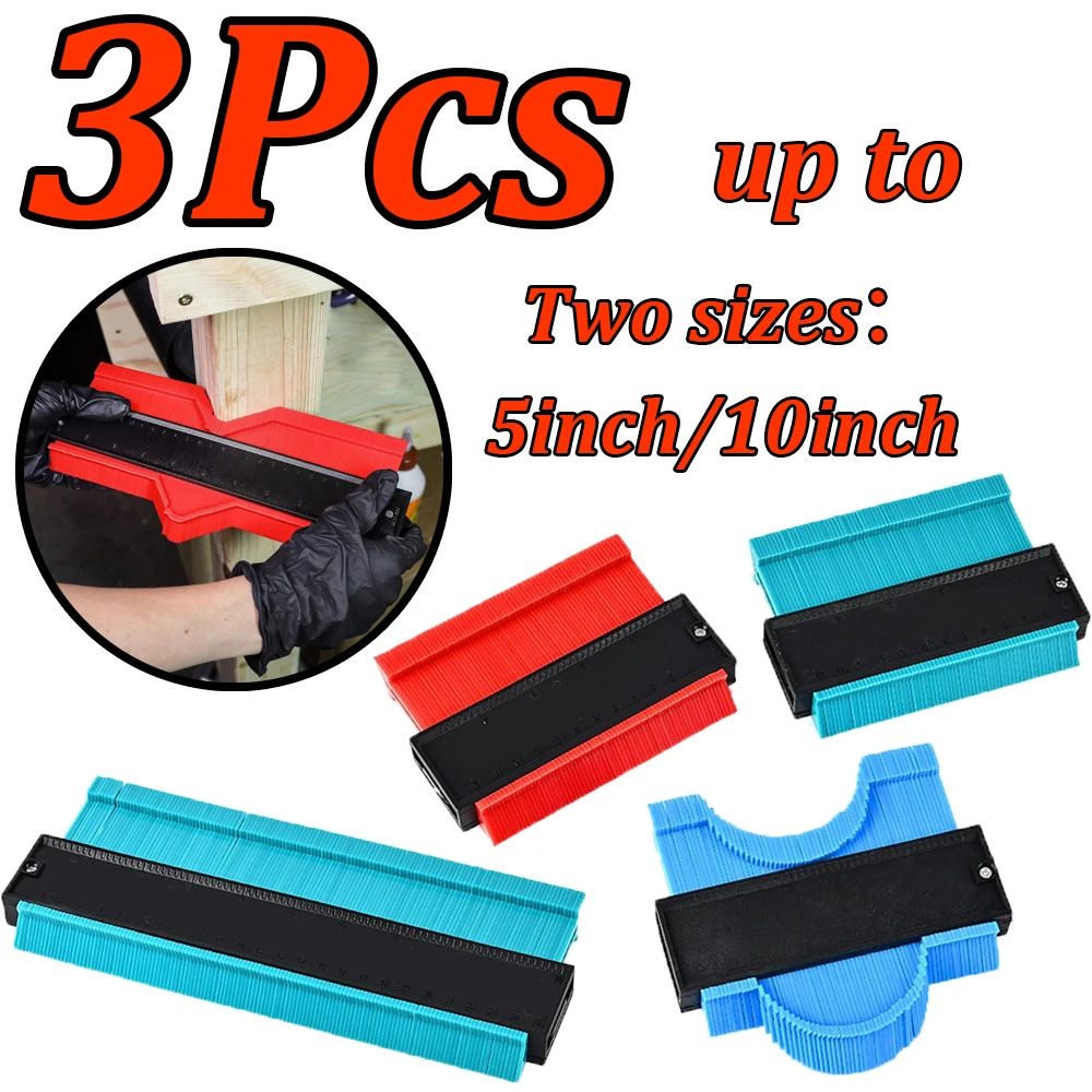 3-1Pcs Form Kontur Gauge Duplizierer Messung Keramik Fliesen Teppich Schneiden Vorlage Profil Winkel Lineal Kontur Kopierer holz