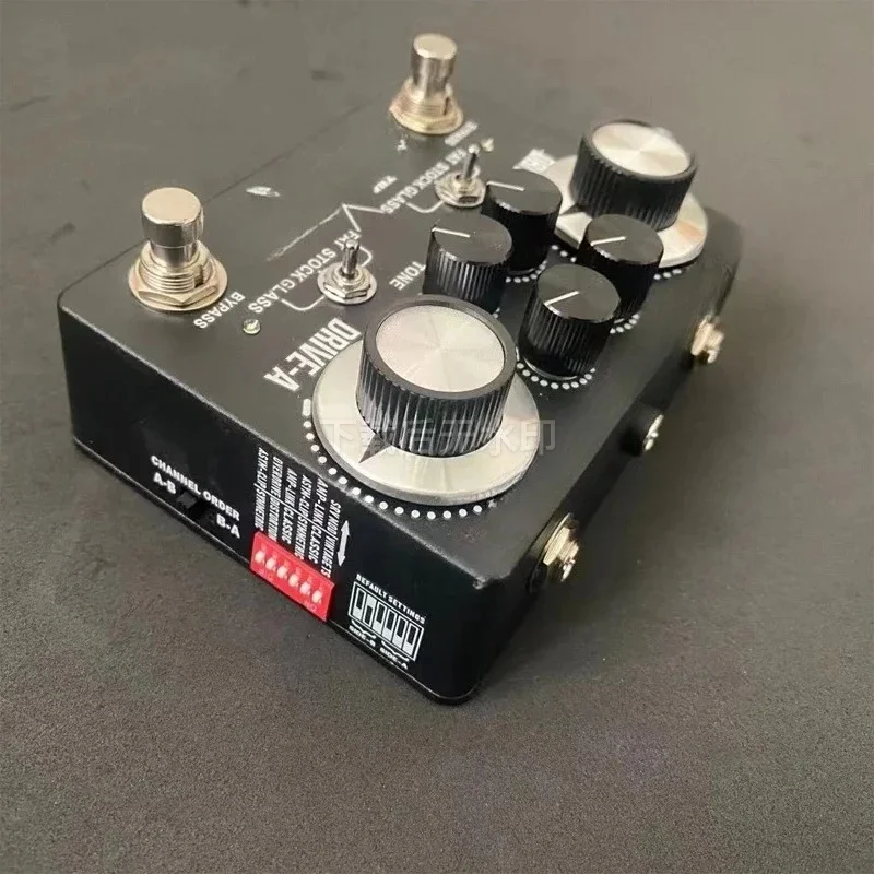 LY-ROCK Guitar Pedal, New Version King Tone Duellist OVERDRIVE Distortion Effect Pedal,Classic Effect Pedal,Black, True Bypass