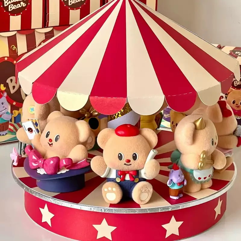 Genuine FUNISM ButterBear Blind Box Top-Tier Team Series Carnival Cutie Beary Cool Sassy Singer Stylish Figurine Display Piece