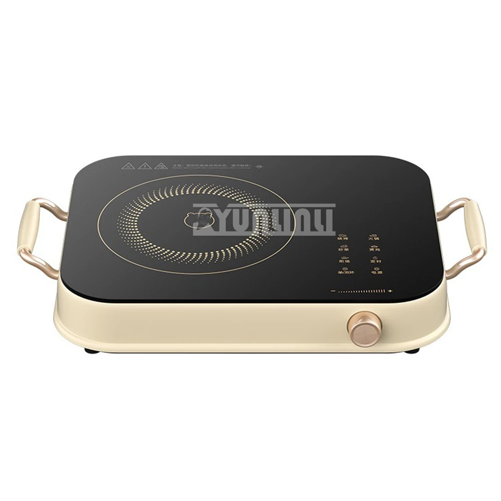 موقد سيراميك منزلي كهربائي ، بوتاجاز حثي عالي القوة ، وعاء ساخن ذكي ، موقد مؤقت