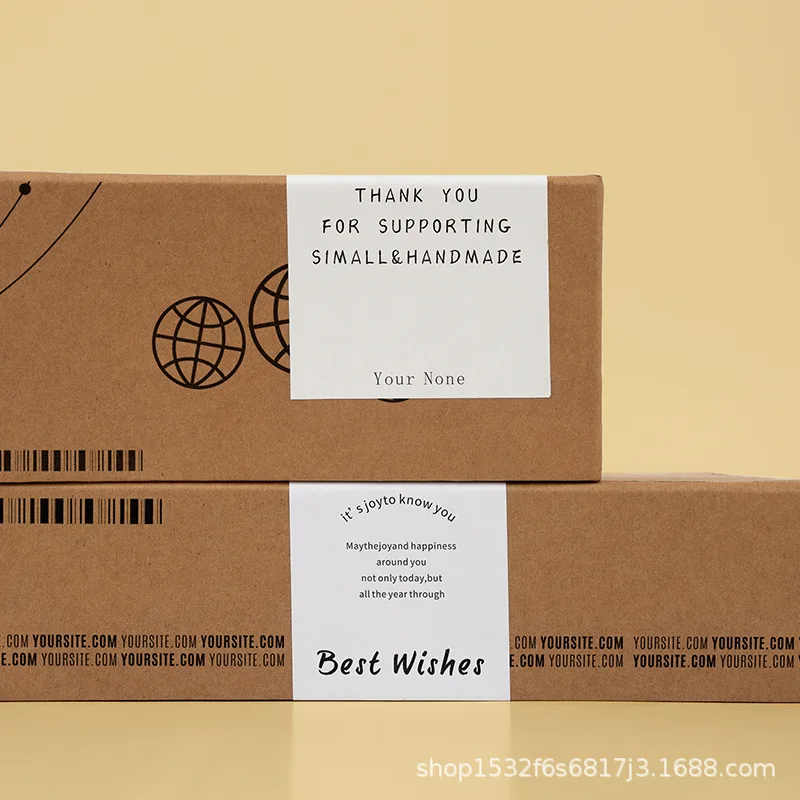 Custom. Advanced Simple Self-Adhesive Sealed Sticker Custom Aircraft Box Packaging Stickers Trademark QR Code Label Customi