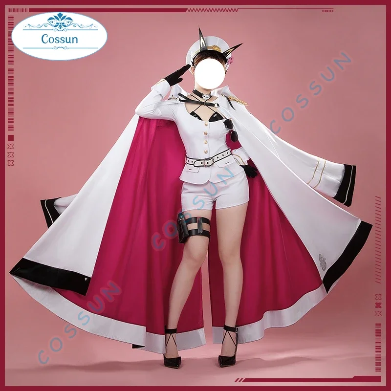 [Customized] Game NIKKE Mast Cosplay Costume Halloween Outfits Women New Suit Uniform Big Cloak Shirt Short Hat